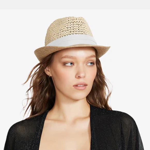 NEW Steve Madden BEACH HAT WHITE - Picture 3 of 9